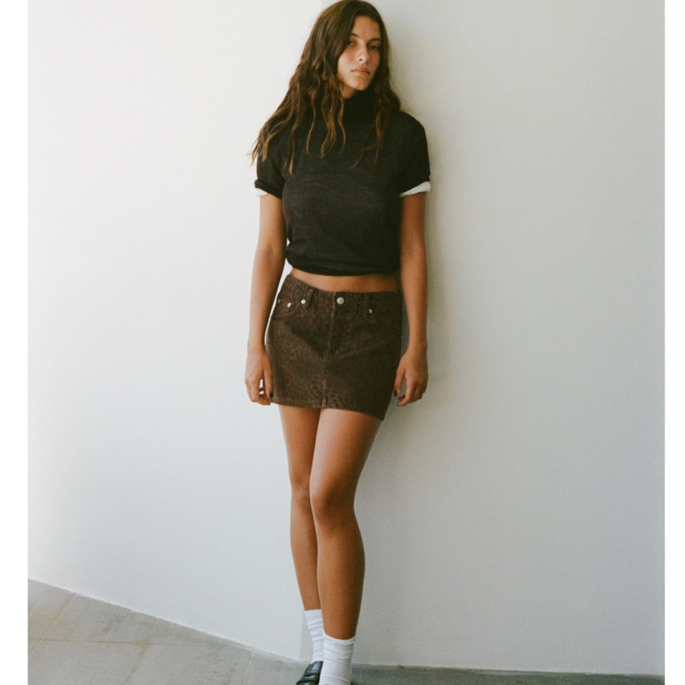 Zara Leopard Skirt